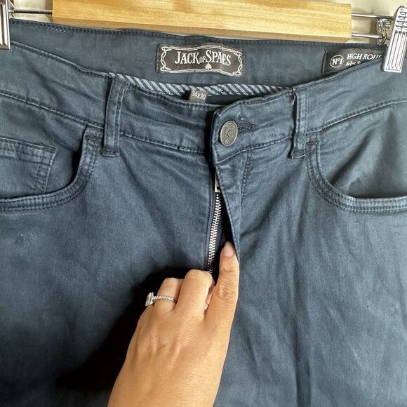 Jack of Spades High Roller Men’s Chino Pants Blue Sz 34x30 Straight Leg - Picture 4 of 12